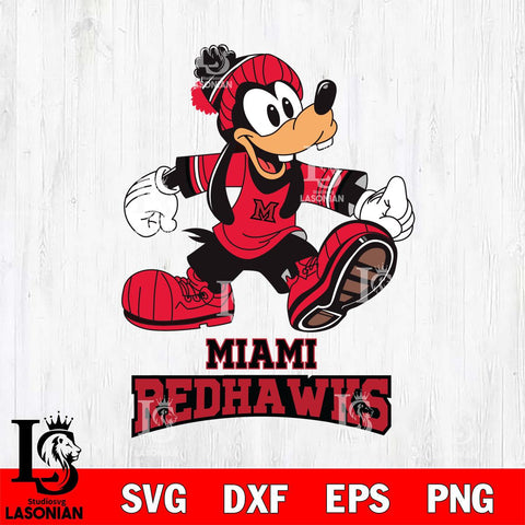 Miami RedHawks Goofy Cool Sport SVG DXF EPS PNG FILE,NCAA svg ,Football Digital Download,Instant Download, Silhouette