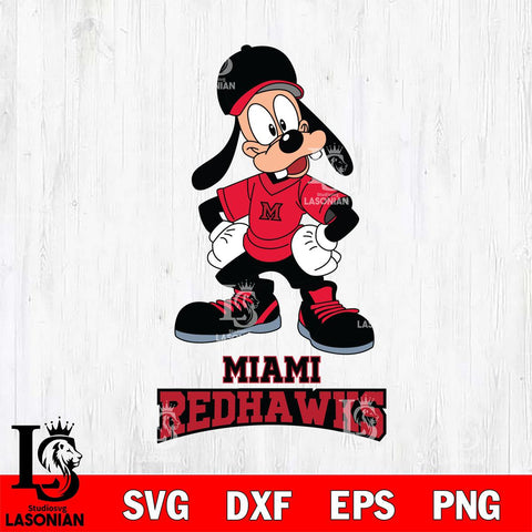 Miami RedHawks Goofy Sport SVG DXF EPS PNG FILE,NCAA svg ,Football Digital Download,Instant Download, Silhouette
