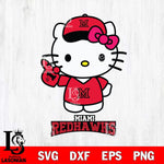 Miami RedHawks Hello Kitty Best Fan Svg Eps Dxf Png File, Digital Download, Instant Download