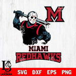 Miami RedHawks Jason Voorhees 5 Svg Eps Dxf Png File, Digital Download