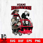 Miami RedHawks Jason Voorhees Horror 10 Svg Eps Dxf Png File, NCAA svg, Digital Download, Instant Download