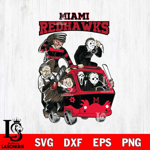 Miami RedHawks Jason Voorhees Horror 10 Svg Eps Dxf Png File, NCAA svg, Digital Download, Instant Download