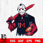 Miami RedHawks Jason Voorhees Horror 11 Svg Eps Dxf Png File, NCAA svg, Digital Download, Instant Download