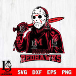 Miami RedHawks Jason Voorhees Horror 12 Svg Eps Dxf Png File, NCAA svg, Digital Download, Instant Download