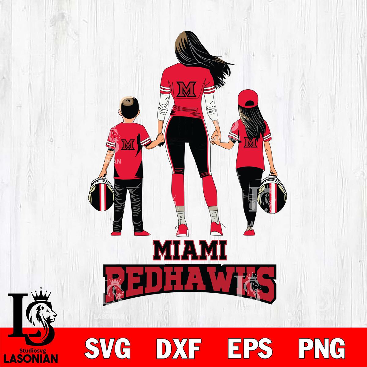 Miami RedHawks Mother and son Rugby – lasoniansvg