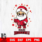 Miami RedHawks Santa Claus Coffe Svg dxf eps png pdf file,NCAA svg,Digital Download,Cricut file