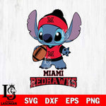 Miami RedHawks Stitch Disney, Svg Eps Dxf Png File, Digital Download