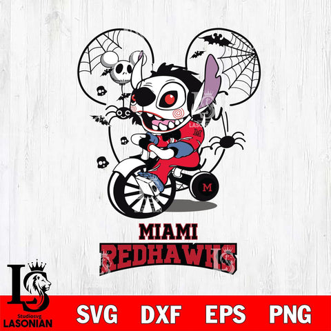 Miami RedHawks Stitch Jigsaws Halloween Svg Eps Dxf Png File, Digital Download, Instant Download