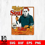 Michael Myers Slicing Your Soul Cook Book SVG DXF EPS PNG FILE, Halloween File Cut, Digital Download,Instant Download, Silhouette, Cricut
