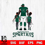 Michigan State Spartans 3 Father and son Rugby SVG DXF EPS PNG FILE,NCAA SVG, Father day Digital Download,Instant Download, Silhouette