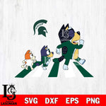 Michigan State Spartans Bluey 6 Svg Eps Dxf Png File, Digital Download, Instant Download