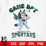 Michigan State Spartans Bluey Game Day Svg Eps Dxf Png File, Digital Download, Instant Download