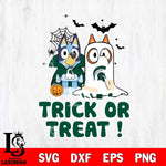 Michigan State Spartans Bluey Trick or Treat Halloween Svg Eps Dxf Png File, Digital Download, Instant Download