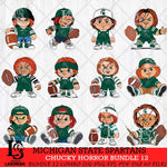 Michigan State Spartans Chucky Horror Bundle 12 SVG Eps Dxf Png File, Bundle NCAA svg, Digital Download, Instant Download