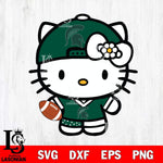 Michigan State Spartans Cute Hello Kitty Football 10 Svg Eps Dxf Png File, NCAA svg, Digital Download, Instant Download