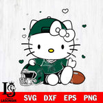Michigan State Spartans Cute Hello Kitty Football Svg Eps Dxf Png File, NCAA svg, Digital Download, Instant Download