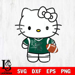 Michigan State Spartans Cute Hello Kitty Football 8 Svg Eps Dxf Png File, NCAA svg, Digital Download, Instant Download
