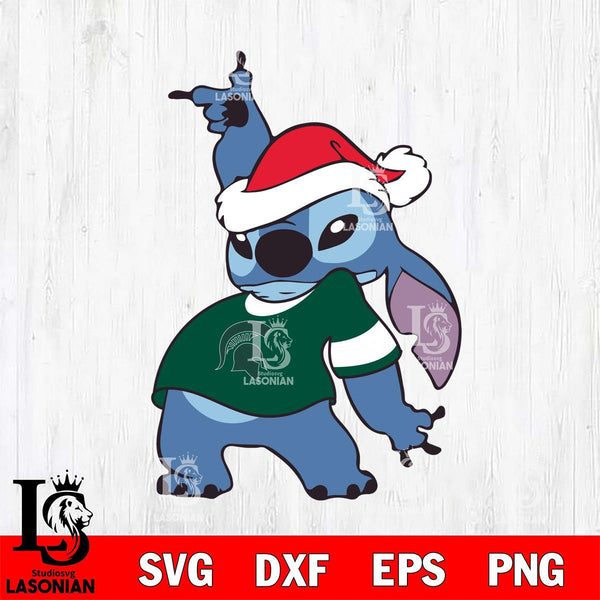 Michigan State Spartans Disney Lilo & Stitch Christmas – lasoniansvg