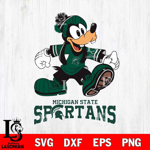 Michigan State Spartans Goofy Cool Sport SVG DXF EPS PNG FILE,NCAA svg ,Football Digital Download,Instant Download, Silhouette
