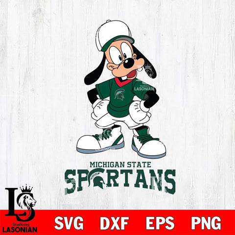 Michigan State Spartans Goofy Sport SVG DXF EPS PNG FILE,NCAA svg ,Football Digital Download,Instant Download, Silhouette