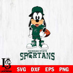 Michigan State Spartans Goofy rugby SVG DXF EPS PNG FILE,NCAA svg ,Football Digital Download,Instant Download, Silhouette