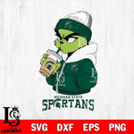 Michigan State Spartans Grinch Bougie Sport Svg Eps Dxf Png File, Digital Download, Instant Download