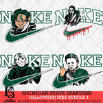 Michigan State Spartans Halloween Nike NCAA Bundle 4 Svg Eps Dxf Png File, Digital Download, Instant Download