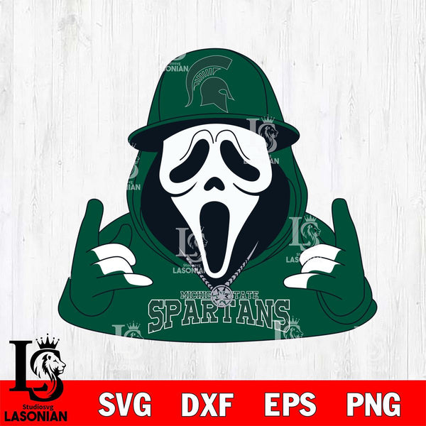 Michigan State Spartans Horror Character Ghostface Sport – lasoniansvg