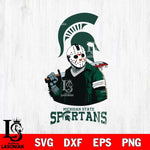 Michigan State Spartans Jason Voorhees 10 Svg Eps Dxf Png File, Digital Download