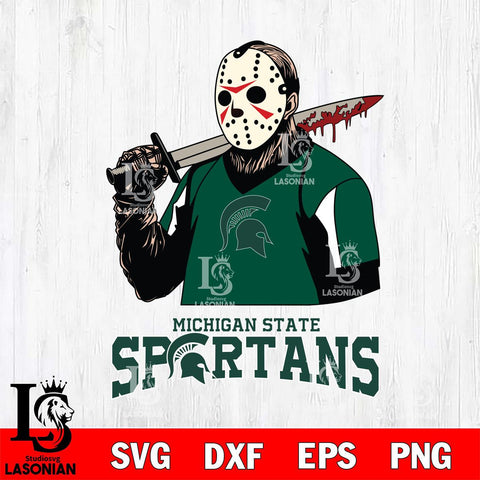 Michigan State Spartans Jason Voorhees 11 Svg Eps Dxf Png File, Digital Download