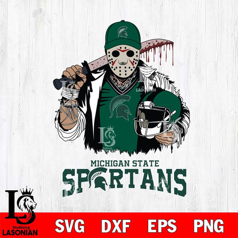 Michigan State Spartans Jason Voorhees 2 Svg Eps Dxf Png File, Digital Download