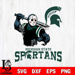Michigan State Spartans Jason Voorhees 5 Svg Eps Dxf Png File, Digital Download