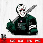 Michigan State Spartans Jason Voorhees Horror 7 Svg Eps Dxf Png File, NCAA svg, Digital Download, Instant Download