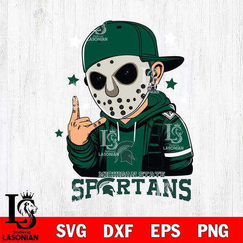 Michigan State Spartans Jason Voorhees Horror 9 Svg Eps Dxf Png File, NCAA svg, Digital Download, Instant Download