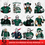 Michigan State Spartans Jason Voorhees Horror Bundle 12 SVG Eps Dxf Png File, bundle NCAA svg, Digital Download, Instant Download