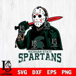 Michigan State Spartans Jason Voorhees Horror Halloween Svg Eps Dxf Png File, NCAA svg, Digital Download, Instant Download