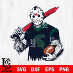 Michigan State Spartans Jason Voorhees Horror Halloween 2 Svg Eps Dxf Png File, NCAA svg, Digital Download, Instant Download