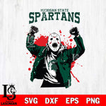 Michigan State Spartans Jason Voorhees Horror Halloween 3 Svg Eps Dxf Png File, NCAA svg, Digital Download, Instant Download