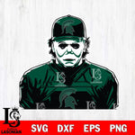 Michigan State Spartans Michael Myers Horror Halloween Svg Eps Dxf Png File, NCAA svg, Digital Download, Instant Download