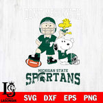 Michigan State Spartans Snoopy Dont mess with SVG DXF EPS PNG FILE,Snoopy File Cut, NCAA Digital Download,Instant Download,Christmas Silhouette