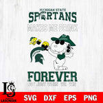 Michigan State Spartans Snoopy makes me drink forever SVG DXF EPS PNG FILE,Snoopy File Cut, NCAA Digital Download,Instant Download,Christmas Silhouette