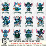 Michigan State Spartans Stitch Horror Bundle 12 SVG Svg Eps Dxf Png File, NCAA svg, Digital Download, Instant Download