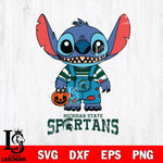 Michigan State Spartans Stitch Horror Halloween Svg Eps Dxf Png File, NCAA svg, Digital Download, Instant Download