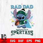 Michigan State Spartans Stitch Rad Dad SVG DXF EPS PNG FILE, NCAA File Cut,Digital Download,Instant Download