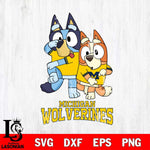 Michigan Wolverines Bluey Chilli Dance Mode Svg Eps Dxf Png File, Digital Download, Instant Download