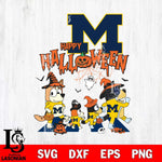Michigan Wolverines Bluey Halloween Family Svg Eps Dxf Png File, Digital Download, Instant Download
