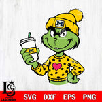 Michigan Wolverines Boujee Grinch 11 Svg Eps Dxf Png File, Digital Download, Instant Download