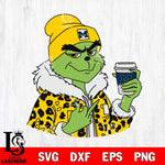 Michigan Wolverines Boujee Grinch 7 Svg Eps Dxf Png File, Digital Download, Instant Download