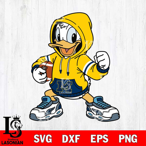 Michigan Wolverines Donald Duck Disney Christmas File Cut, NCAA SVG DXF EPS PNG FILE, Digital Download , Criucut , Silhouette