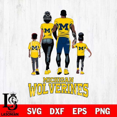 Michigan Wolverines Family Love Rugby SVG DXF EPS PNG FILE,NCAA SVG, Father day Digital Download,Instant Download, Silhouette